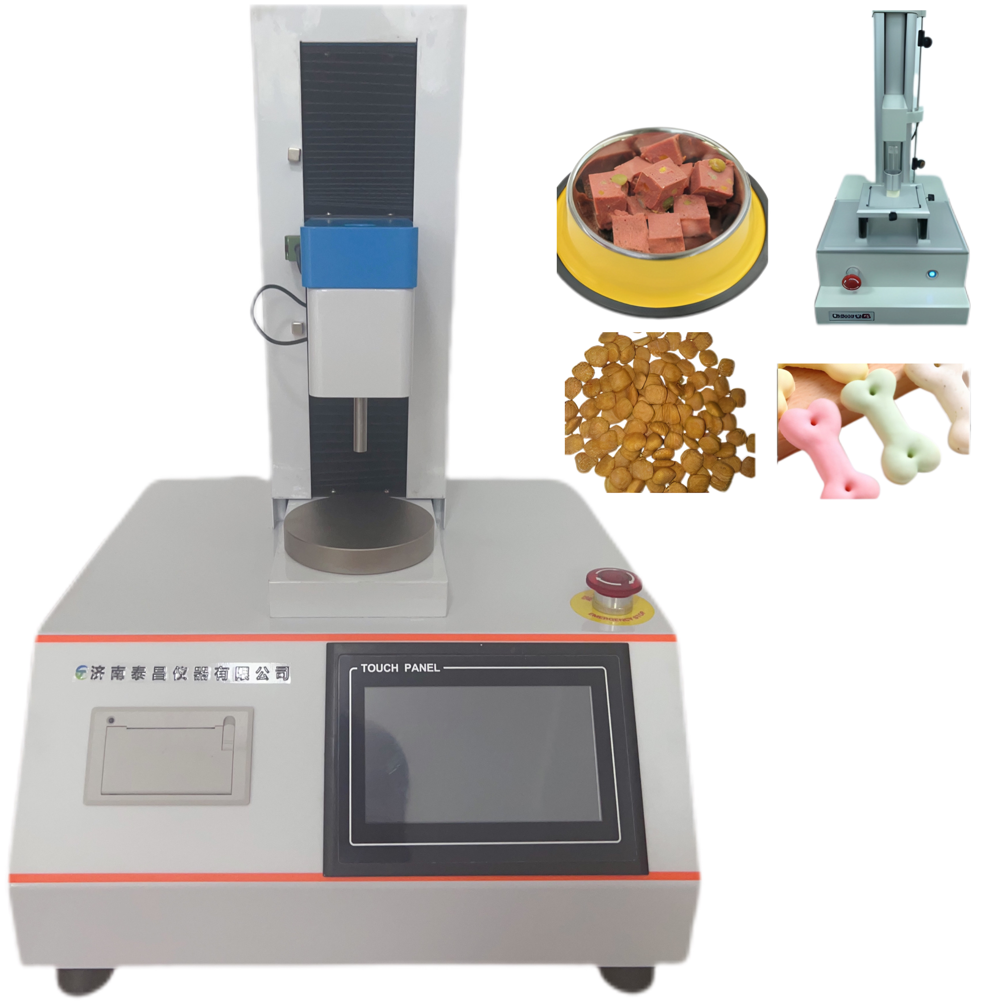 貓糧和狗糧的硬度 磨牙小饅頭的破裂強(qiáng)度 寵物餅干的硬度和脆性 潔齒棒的硬度、脆性和斷裂強(qiáng)度 果凍和布丁的彈性、Q 性 罐頭樣品或者香腸、火腿腸的硬度、彈性、回 復(fù)性、粘性和咀嚼性等指標(biāo)